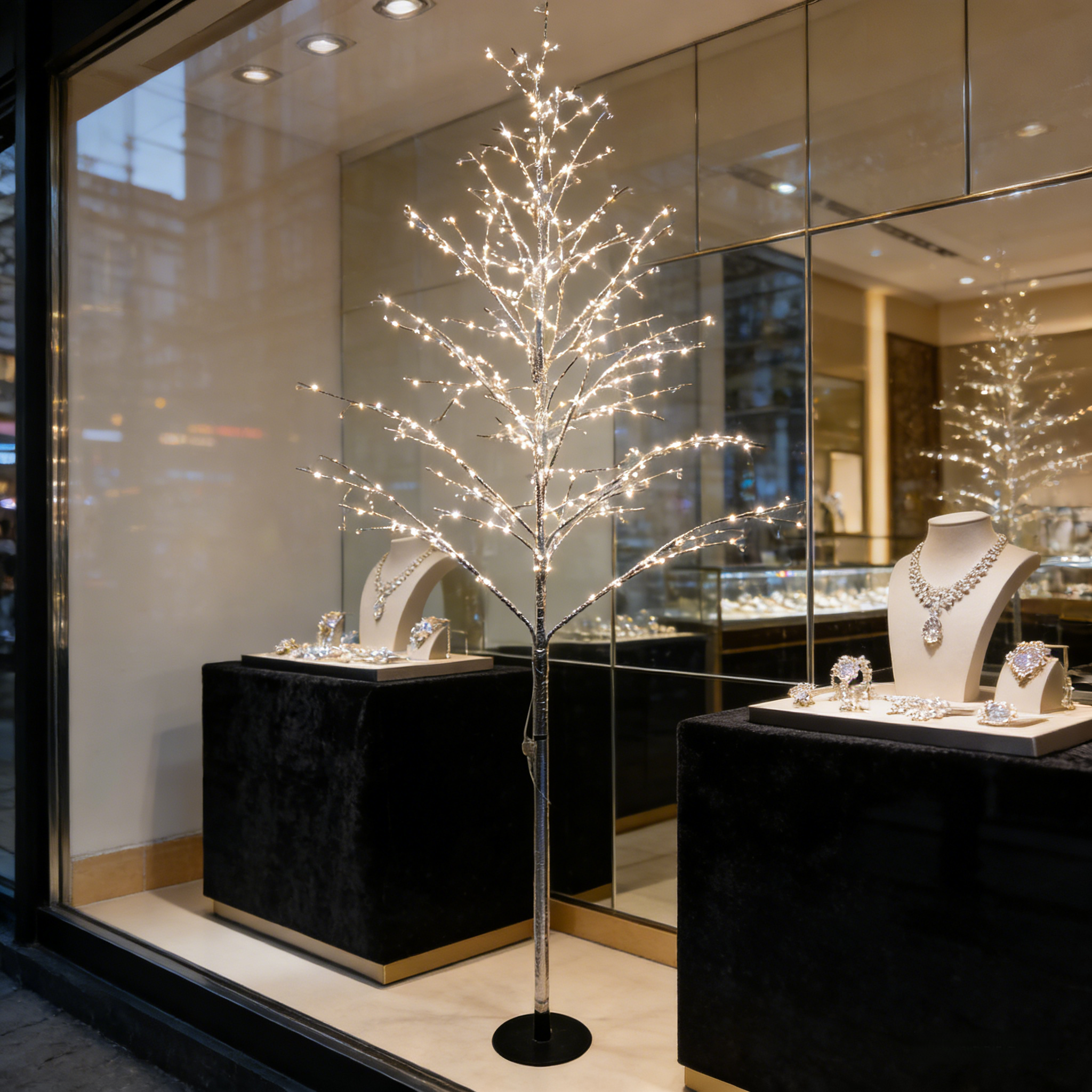 1.2m Tree-shaped LED Decorative Lights, 432 Warm White LEDs & 230 Clear Decorative Beads, 12V 9W, Eco-friendly Energy-saving, Suitable for Luxury Hotel/Home/Commercial Use, MOQ 500 Pcs