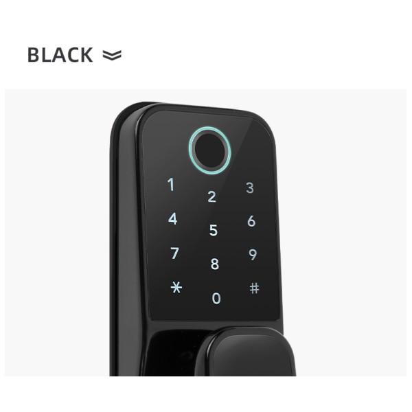 YAGU Smart Locks Biometric Password and Fingerprint Electronic Replacement Ball Lock Aluminum or Wooden Door Lock TTLOCK APP