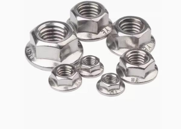 M8 M10 M20 Hex Hexagon Flange Nut Carbon Steel Zinc Plated Zn Serrated  DIN6923