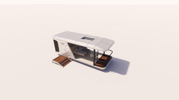 28 M² Space Capsule House  For Living With Galvanlized Steel Frame