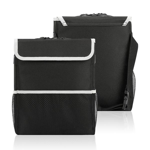 Trash Car Organizer Bags Black Hanging Leak Proof Trash Bin Lid Garbage 8.4x7.4x10.4