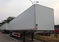 Trailers de camions réfrigérés isolés GRP Sandwich 2 essieux 40 pieds pour fruits alimentaires