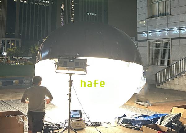 Lumière de ballon LED en forme d'ellipse remplie d'air ou d'hélium pour le contrôle DMX du film
