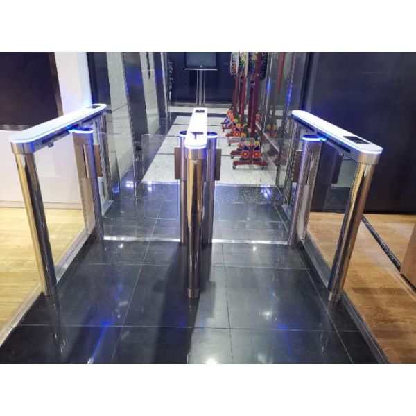 Stainless Steel Speed Gate Turnstile 900mm Pass Width For Office Building Turboo
