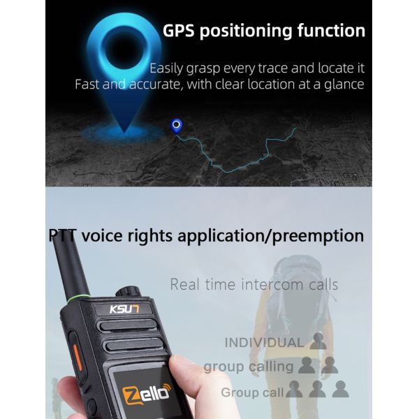 GPS WiFi POC Network Walkie Talkie 4G POC Two Way Radio with Long Range Communication