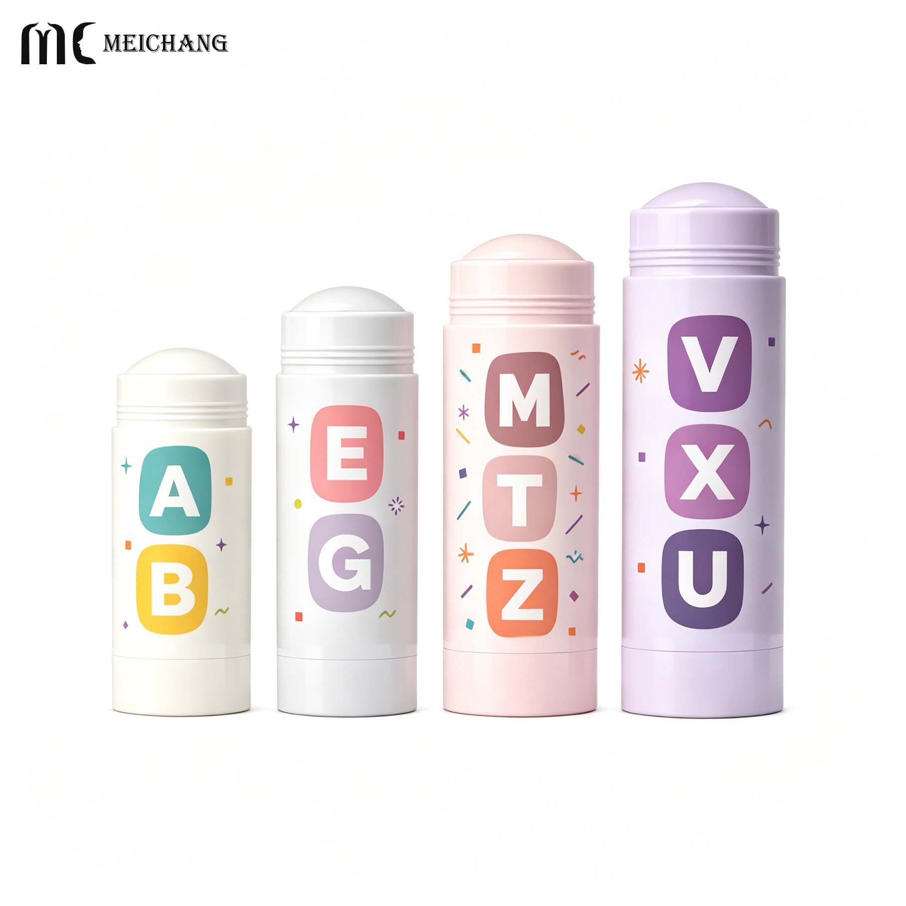 15ml / 30ml / 50ml / 75ml Round Twist-Up Deodorant Stick Container(MC-XT-1121)
