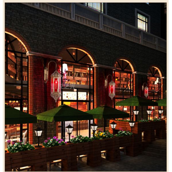 Lumières murales en cuivre ancien à LED de couleur