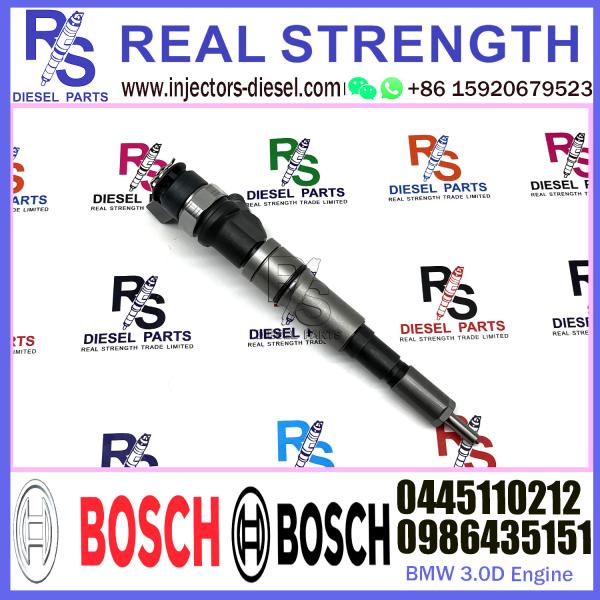 Diesel Fuel Common Rail Injector 0445110212 0986435151 13537794652 13537794919 13537791545 7794434 For BMW 3.0D Engine