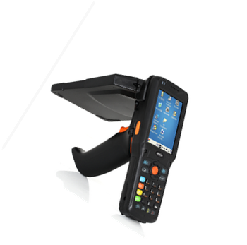 Impinj R2000 Handheld UHF RFID Reader Scanner 3.5 Inch TFT LCD For Warehouse