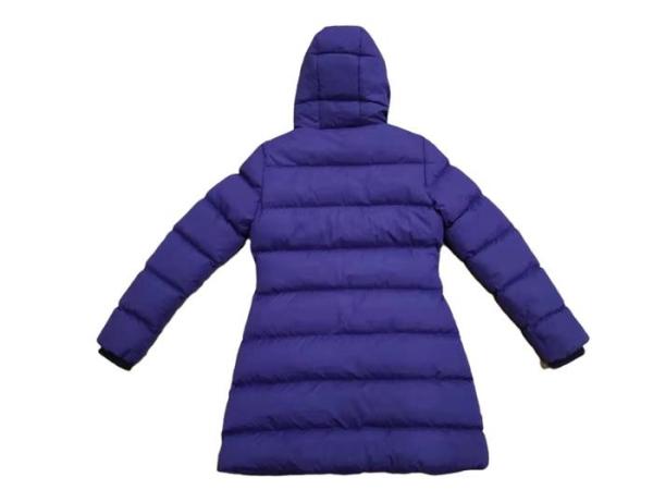 High Shine Longline Ladies Long Padded Waterproof Coats With Hood Lightweight