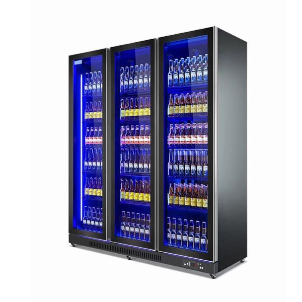 Bar Vertical Refrigerated Cooler Beer Bottle Display Fridge