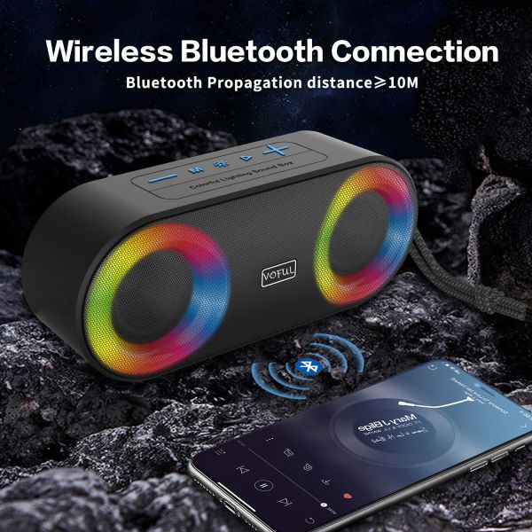 Orador impermeável de Bluetooth da luz de USB RGB, OEM sem fio de Mini Speakers