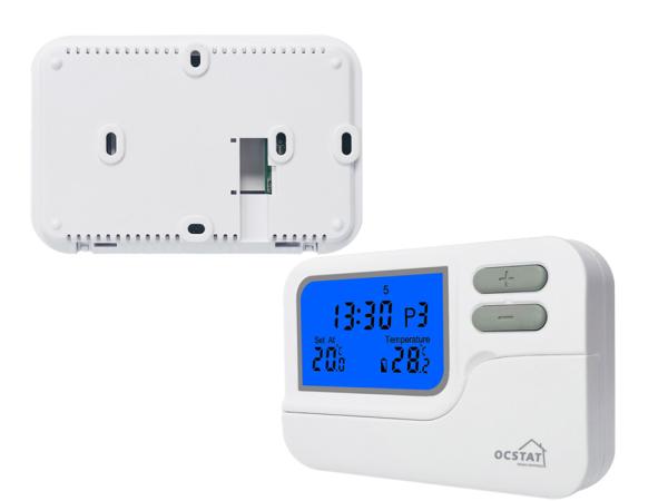 Termostato branco Digital da sala do ABS 868Mhz RF que aquece e que refrigera o OEM