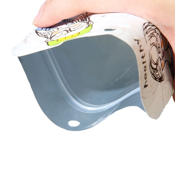 Gravure Printing PE Plastic 35g Glossy Pure Gold Mylar Plastic Stand Pouch Food Packaging Die Cut Mylar Bag