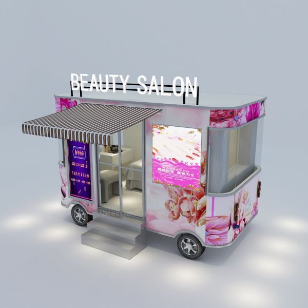 4 Wheels Technology Mobile Beauty Spa Salon Trailer for Dairy Products Long Service Life