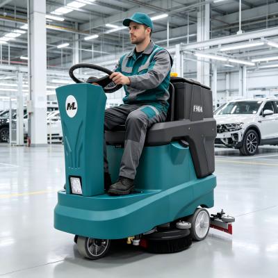 Ride On Floor Scrubber F90A Electric Floor Scrubbing Machine for Hotel Mall Restaurant Factory Retail Stores