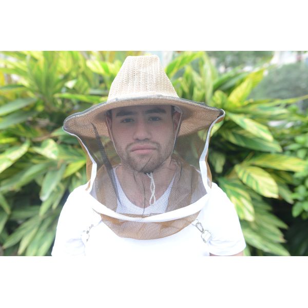 Cowboy Style Brown Color Free Size Beekeeping Hat Bee Protect Hat for Anti Bee Protection