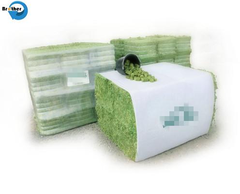 China 170gsm Custom Printed Round Hay Bale Plastic Bags , Woven Polypropylene Cloth Crush Resistance
