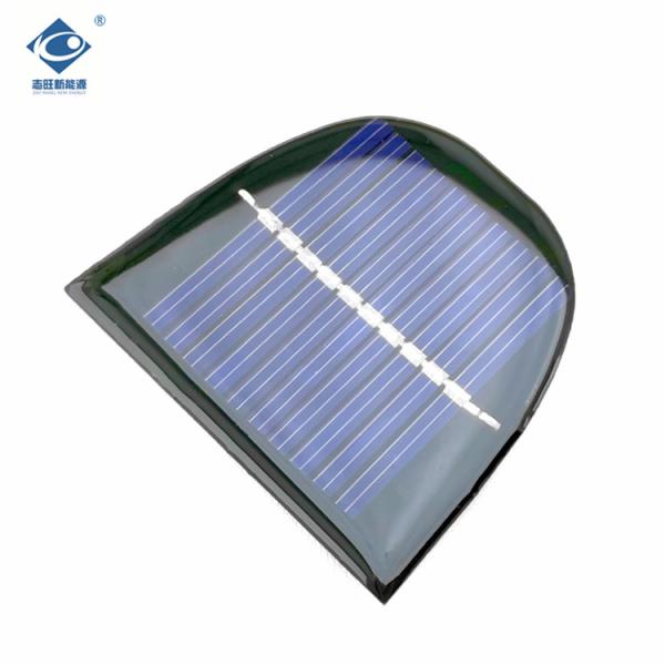 ZW-56495 heterojunction poly corbonate solar panel 5V 0.35W Epoxy adhesive solar panels 70mA