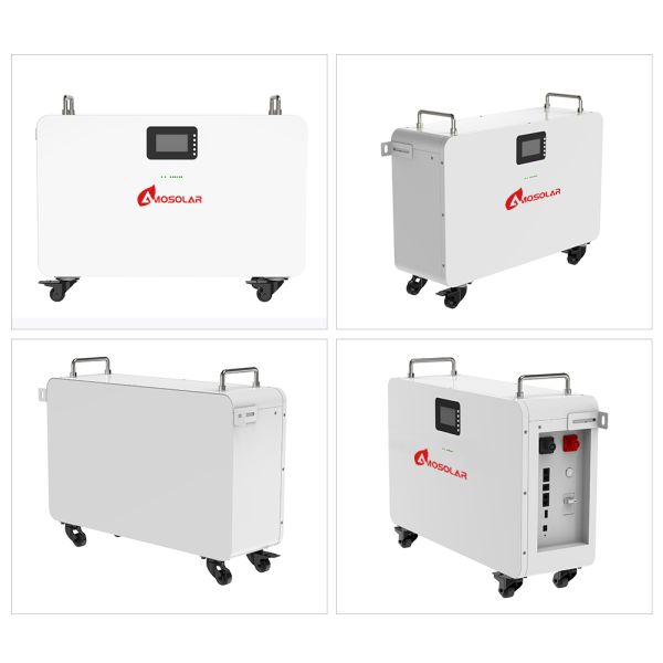 Мобильная литийная батарея Amosolar 48V для бытового использования 5kWh/10kWh LFP для хранения солнечной энергии