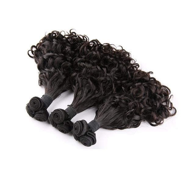 New Funmi Double Drawn One Donor Human Hair Extensions Tangle Free Strong Weft