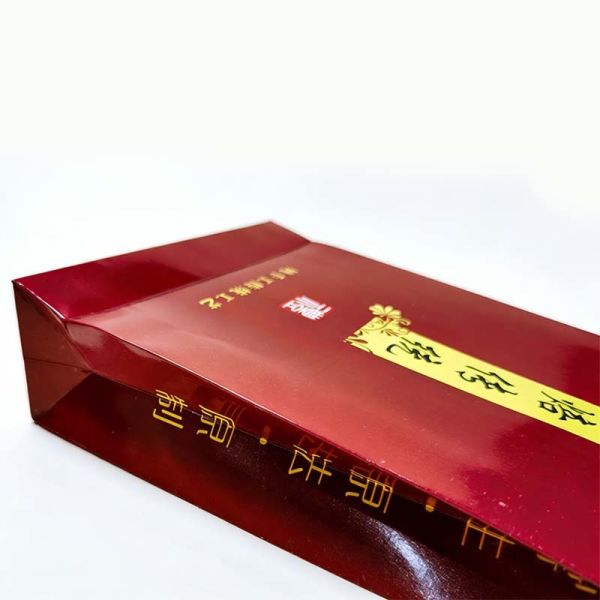 Red Art Paper Bags Reusable Heavy Duty Paper Bags Customized With PP Handle