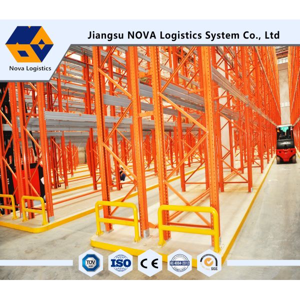 Arquivar ajustável resistente do revestimento plástico do pó, sistema móvel do racking da pálete para bens Palletized