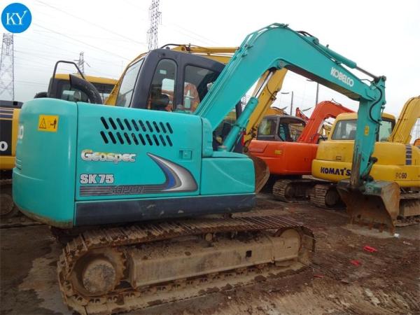 7 Ton USED EXCAVATOR  , kobelco JAPAN SK75 EXCAVATOR