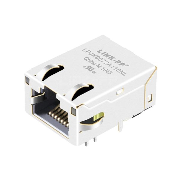 Belfuse G10-1GHT-035 Compatible LINK-PP LPJK9072A110NL 10G Base-T Tab Up Yellow&Green/Green Led 1 Port Low Profile Ethernet RJ45 ICM Connector