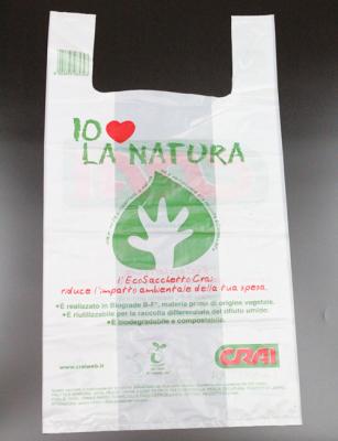 Gift Shopping Reusable T Shirt Handle Carry Printed Plastic Bag