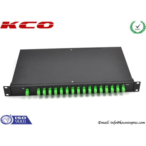 1*32 1x32 1:32 1U Fiber Optic Rack Mount PLC Splitter With SC/APC connector