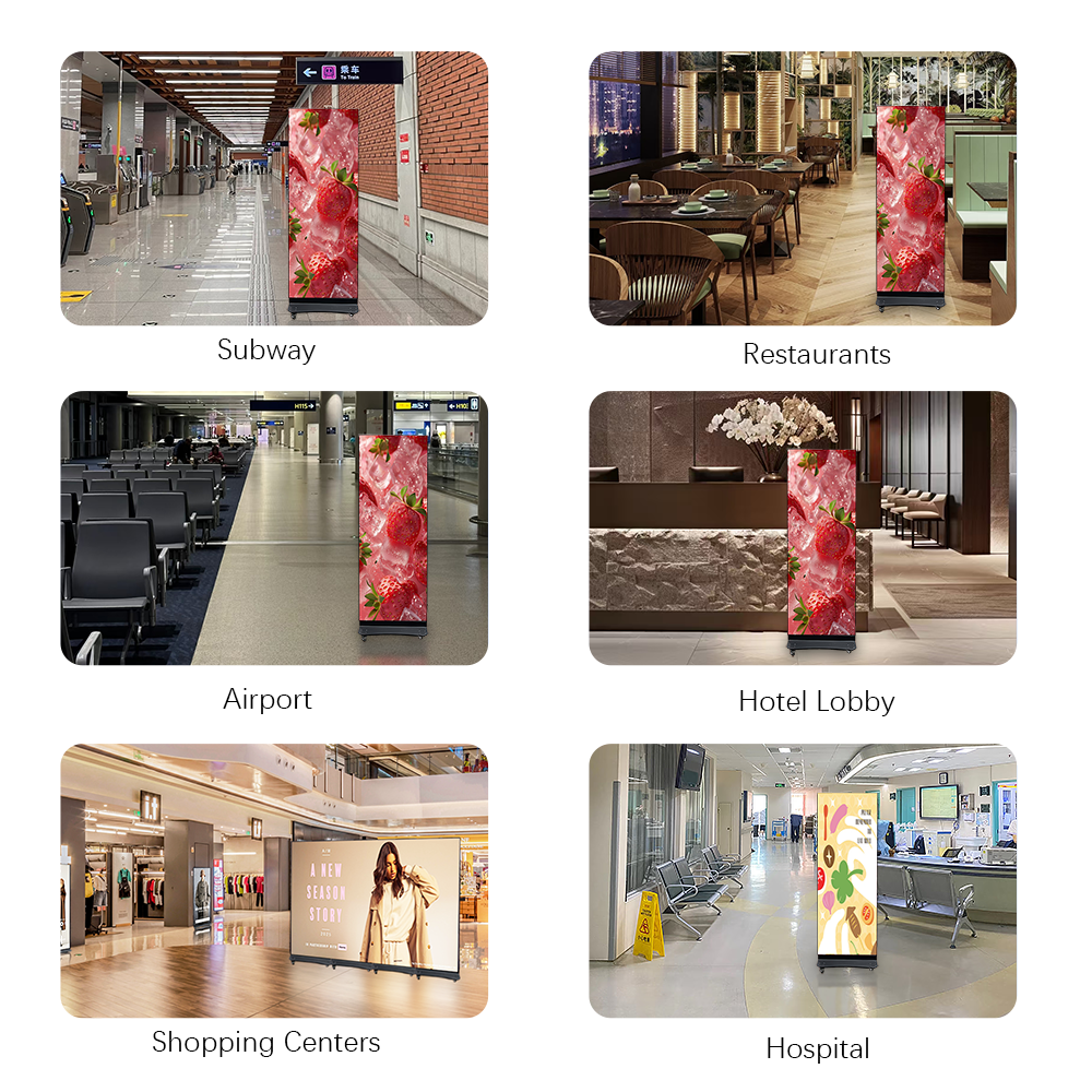 P2.5 Foldable LED poster screen LED Poster Display