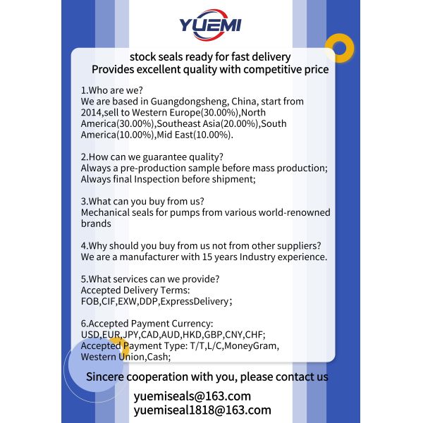 EBARA WQ с подводным насосом для сточных вод, механическая уплотнитель 560DA-40C