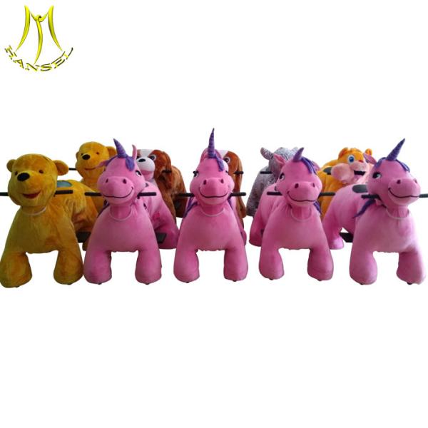 Hansel kids riding machine electric bicycle funfair rides plush electric animal ride