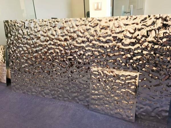 China 304 316 Hammered Stainless Steel Metal Sheet For Ceiling Panel Decoration