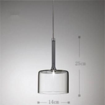 Modern LED Pendant Light Glass Home Decor Lighting Living Room Bedroom Glass Lights(WH-GP-52)