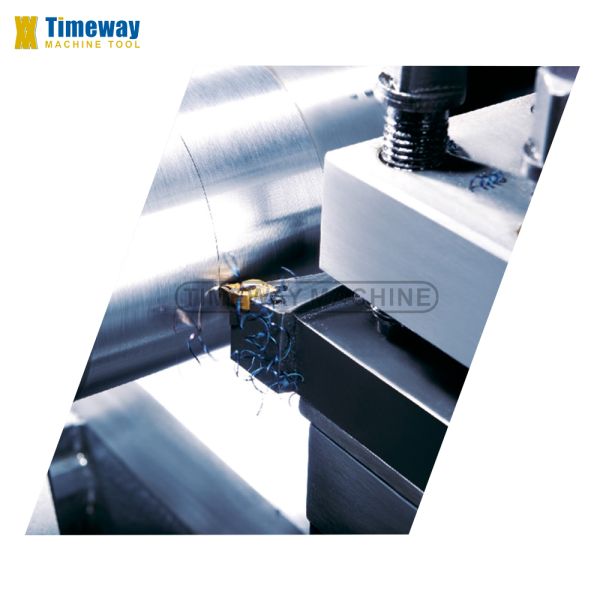 Precision 82mm Spindle Bore CNC Lathe Machine with Multifunctional Flat Bed Type