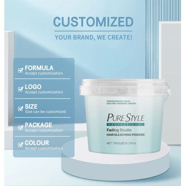 Poudre Décolorante Cheveux Blond Clair PureStyle Organic Blue 9 Tons 1000g