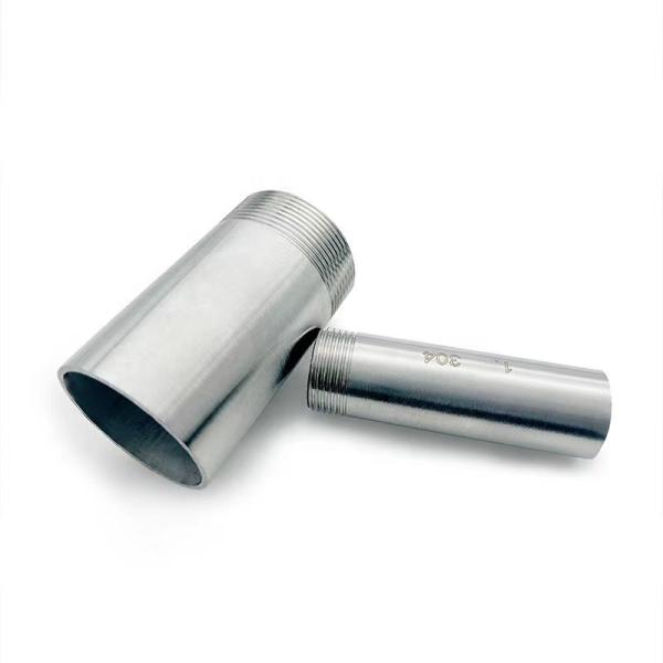 Equal 304 Stainless Steel Pipe Fitting Weld Nipple Coupling Connector for Water Oil Air