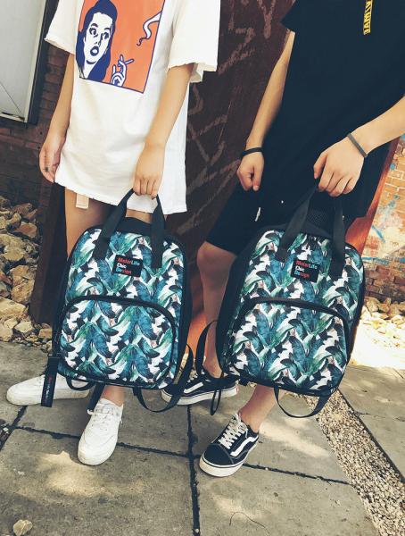 Fashion portable backpack Korean version of backpack college leisure minimalist fashion bag