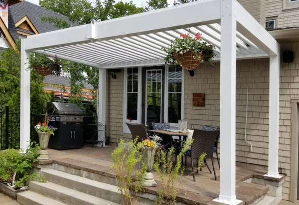 Adjustable Waterproof Louvered Pergola 13.5m Outdoor Gazebo With Retractable Roof