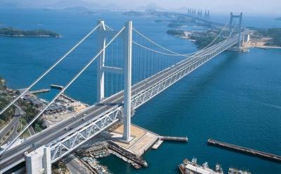Simple Structure Steel Cable Suspension Bridge for Longest Spans River