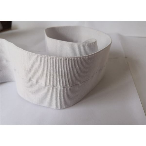 6 Cm White Elastic Nylon Webbing / Nylon Elastic Tape