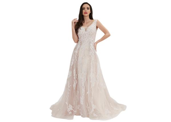Customize High Class Muslim Wedding Dress , Maxi Party Dress Modest Muslim Dresses