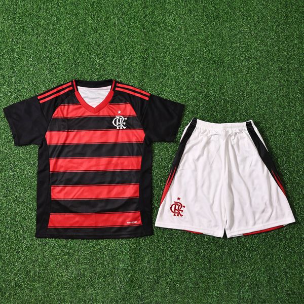 Flamengo Children Clothing 2025-2026 Home Jersey Group Customization