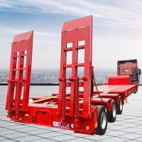 Caminhão brandnew 50 Ton Payload do Semirreboque da cama de 3 eixos baixo