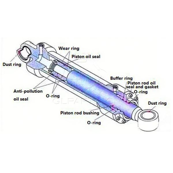 Custom Made Hydraulic Cylinder For Excavator Bulldozer Wheel Loader Dump Truck