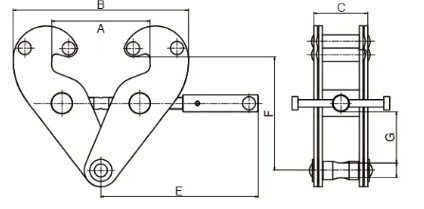 Heavy Duty I Beam Lifting Clamp 2 Ton 4400lbs Steel Beam Lifting Clamps