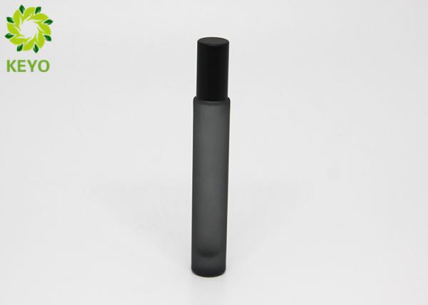 Thick Bottom Glass Fragrance Bottles , Perfume Bottle Packaging Clear Black Matte Finish