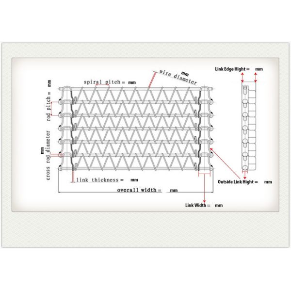 Сбалансированная конвейерная лента ячеистой сети нержавеющей стали Веаве используемая для перехода еды